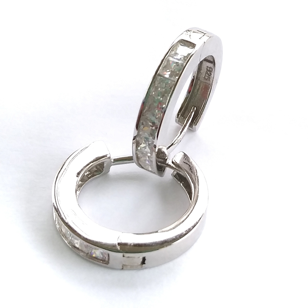 Elegant Silver Hoop Earrings